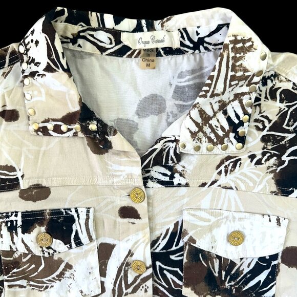 Onque Casuals Roll Tab Sleeve Button Up Shirt - Picture 5 of 7